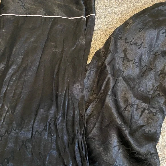 Victoria’s Secret satin pajamas. Small top. Medium bottoms. - Picture 8 of 10